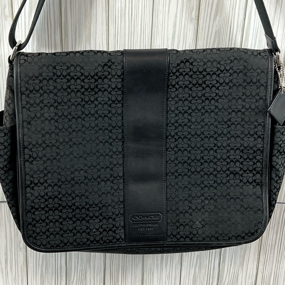 Coach Hudson Signature Commuter Bag Large - Picture 1 of 9